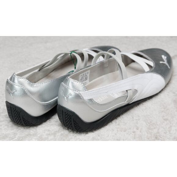 Puma Speedcat Ballet Silver White Sneakerina Womens Size 9.5 401581-01 NWB - Picture 14 of 16